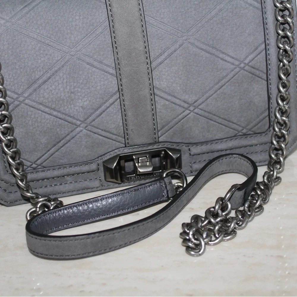 Rebecca Minkoff Grey Love Crossbody Bag - Picture 7 of 16